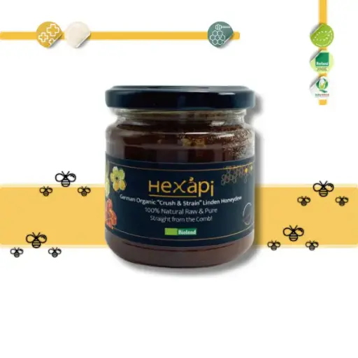 [426043272027] 压碎颗粒有机椴树蜂蜜露（100%纯正、原生、有机）